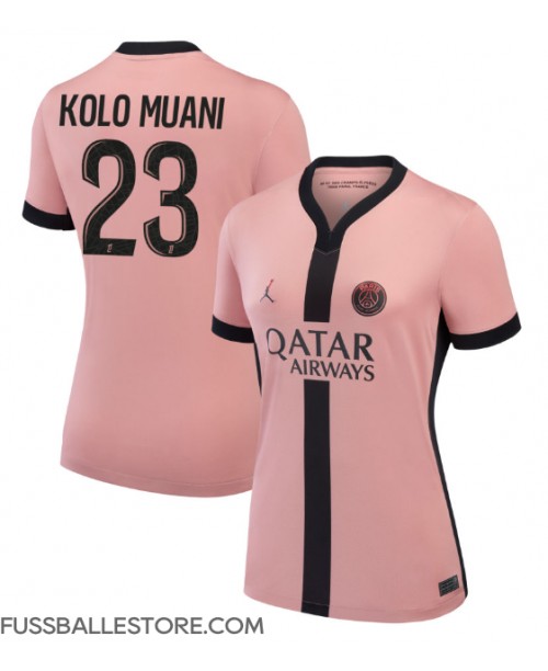 Günstige Paris Saint-Germain Randal Kolo Muani #23 3rd trikot Damen 2024-25 Kurzarm